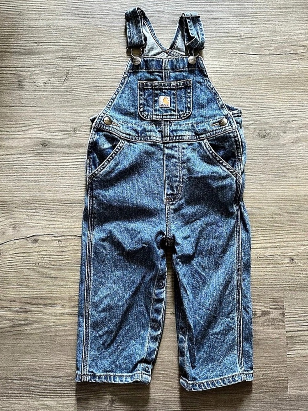 Carhartt Baby Denim Bib Overall Blue Boys 18M